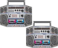 Beistle Boom Box Stand-Up, 37" x 25", Multicolored