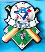 VINTAGE BLUE JAYS WALL CLOCK