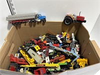 Lot: toy cars, trucks, misc.