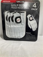 Golf gloves 4 pack NIB left glove medium