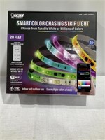 Multi colored strip lights 20’, NIB, remote