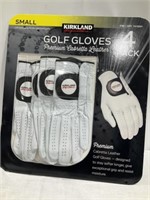 Kirkland golf gloves 4 pcs, left hand SM, nib