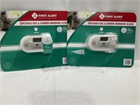 Gas & CO2 plug in home alarms First Alert