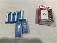 Oral B tooth brushes, USB wall charger