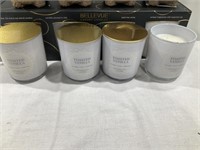 4 scented candles vanilla