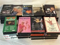 25 ASSORTED VHS MOVIES 2 BLANK TAPES