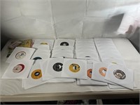63 ASSORTED RECORDS 45'S