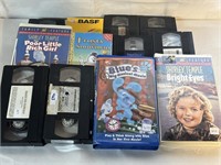 12 ASSORTED VHS TAPES