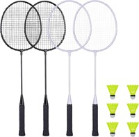 AboveGenius Badminton Rackets Set of 4