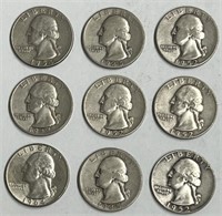 Pre-64 Washington Quarter 90% Silver Content