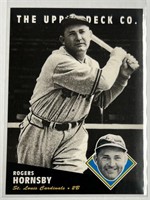 Upperdeck HOF Rogers Hornsby Card