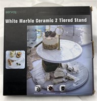 New Marble 2 Tiered Stand