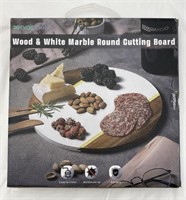 Servappetit Wood & White Marble Cutting Board