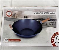New Chef’s Counter Carbon Steel 14" Wok