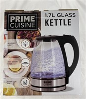 Prime Cuisine 1.7L Glass Automatic Kettle New