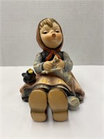 Vintage Hummel Knitting Girl Figure