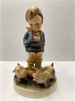 Vintage Hummel Boy w/Piglets Figure