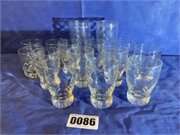 18 Glasses of Various Sizes & Shapes