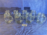 Jar Drinking Glass Set, Qty: 8, 5.5" H