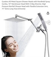 Cuzobro All Metal Square Shower Heads