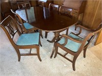 Antique Duncan Fife Table w/ Side Chairs &