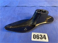 Cast Iron Cobbler Shoe Form, Letter J, 9" L