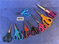 Box of Assorted Scissors, Variety of Sizes & Kinds