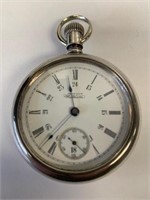 18sz Waltham Pocket Watch, Stag Case
