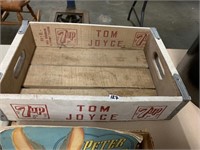 TOM JOYCE WOODEN 7UP CRATE