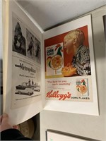 HANDMADE BOOK OF VINTAGE ADVERTISMENTS