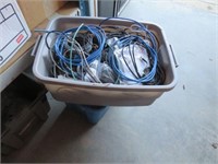 Mixed Lot Of Cords In Large Tote