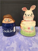 Tetley Tea & Vintage Bunny Cookie Jars