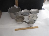 Vintage aluminum pans