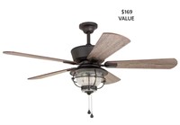 52-in Bronze Indoor/Outdoor Ceiling Fan