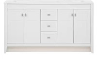 Double Sink Only Bathroom Cabinet retail $1,050