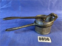 Antique Potato Ricer, 10.5"Long