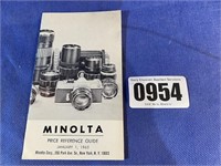 Minolta Price Reference Guide: January 1, 1965