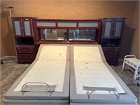 King bedroom set with Serta Perfect Adjustable