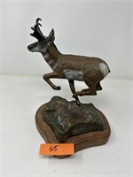 Bronze Antelope Sculpture. By Lyle schwabauer.