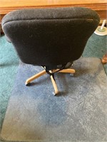 Rolling desk chair with floor protector