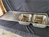 Stainless Steel 2-Compartment Sink