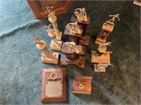 Lot of vintage and retro trophies and awards.