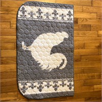 Rooster Bath or Kitchen Rug Mat