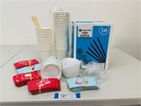 Paper Coffee Cups, Sleeves & Stirrers