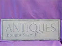 Painted Metal Sign 25x9 1/2"