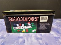 Texas Hold'Em poker set New in tin