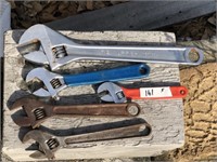 (5) Adjustable Wrenches (1 is a Keen Cutter)