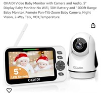 OKAIDI Video Baby Monitor with Camera
