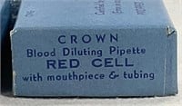 Vtg NIB Blood Diluting Pipette Red Cell