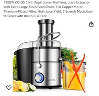 1300W KOIOS Centrifugal Juicer Machines
